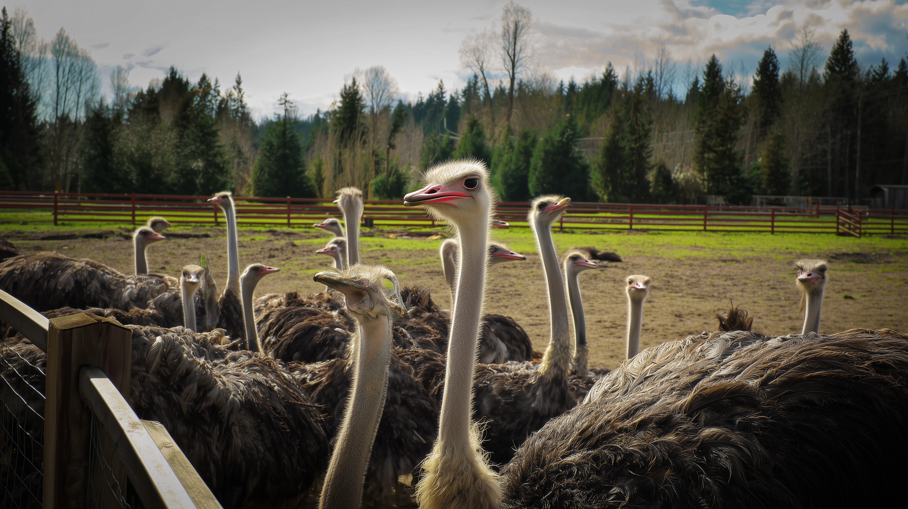 ostriches